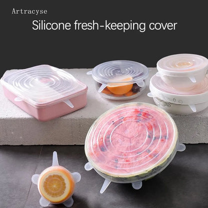 Silicone Cover Stretch Lids Reusable Durable and Expendable Lids Silicone Covers