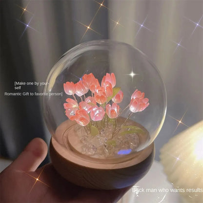 Artificial Tulip Flower Night Light