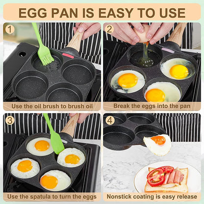 LMETJMA Egg Frying Pan Nonstick